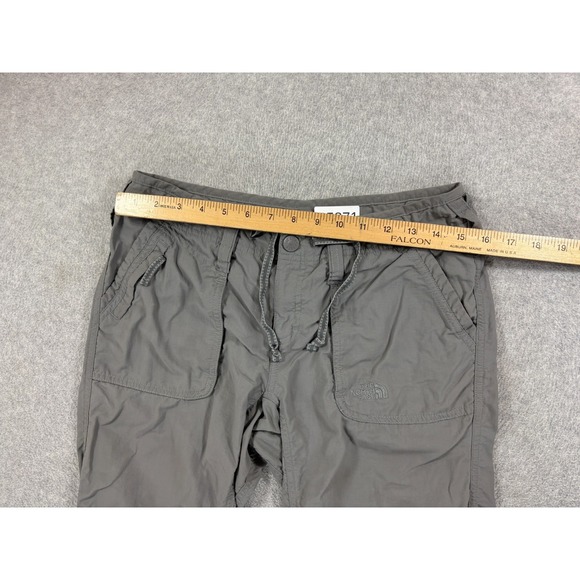 The North Face Nylon Roll Up Hiking Travel Pants (Women's 6) Gray - Picture 7 of 13